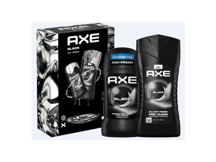 Axe ajándékszett férfiaknak FEKETE (dezodor stift 50ml + tusfürdő 250ml)