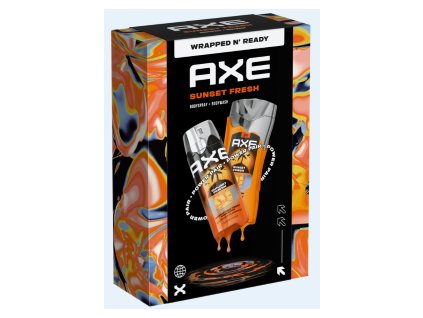 Axe ajándékszett férfiaknak SUNSET FRESH (dezodor spray 150ml + tusfürdő 3in1 250ml)