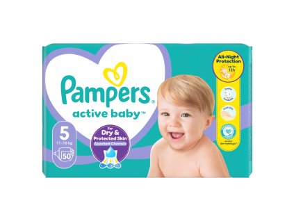 Pampers Active Value Pack pelenkacsomag, Plus size 5, 50 db