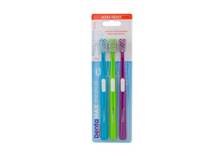 Dentamax fogkefe (3 db/csomag) ORVOSI ultra puha