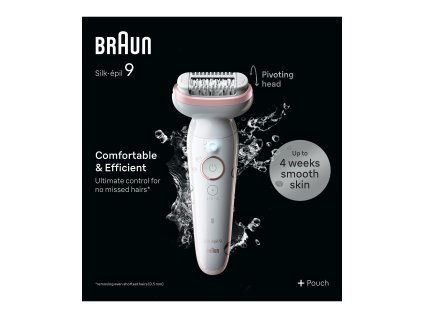 Braun Silk Epilator 9, fehér / rózsaszín