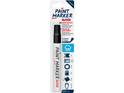 ALTECO permanens marker, Paint Marker Classic, fekete