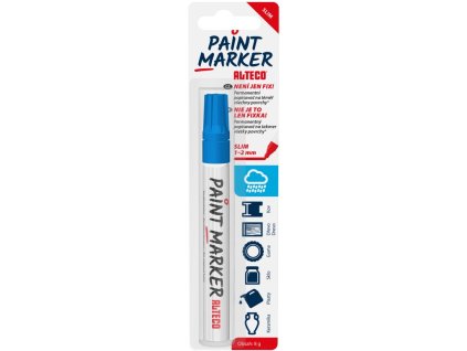 ALTECO permanens marker, festékmarker, SLIM, kék