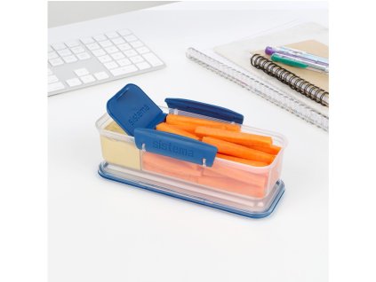 Sistema To Go Snack Attack Snack Doboz Külön Rekesszel 410 ml, Vegyes Színek