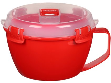 Sistema Mikrohullámú sütőben használható tésztatál 940 ml, piros