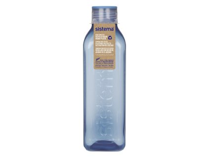 Sistema Square palack csavaros kupakkal Ocean Bound Square 1 l, kék