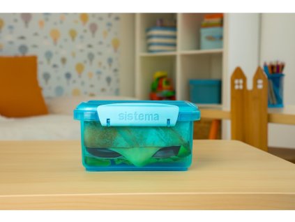 Sistema Lunch Plus osztott uzsonnásdoboz 1,2 l, kék