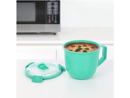 Sistema Mikrohullámú sütőhöz való nagy levesesbögre 900 ml, menta színű