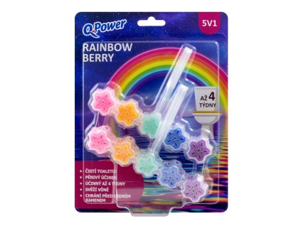 Q-Power WC-tömítő blokk (2 db/bli) Rainbow Berry