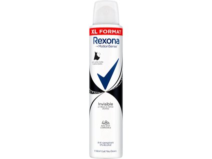 Rexona dezodor nőknek 200 ml Invisible B&W Ks