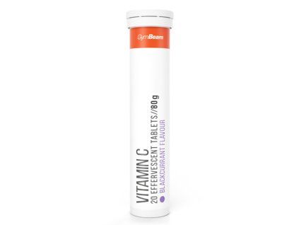 vitamin c 20 effervescent tablets blackcurrant gymbeam 1