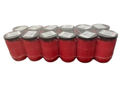 Admit temetői gyertyák olajtöltelékkel, piros, kicsi, 12x110g
