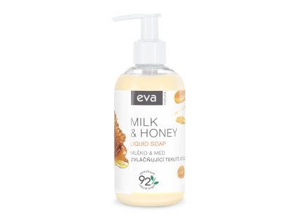 95029 eva natura zvlacnujici tekute mydlo mleko med 250 ml