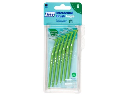 TePe fogköztisztító kefék 0,8 mm (6 db/bli) Angle zöld