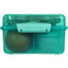 Sistema Lunch Cube Max osztott uzsonnásdoboz joghurtos tárolóedénnyel és dupla tetővel, 2 l, menta