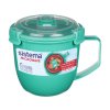 Sistema Mikrohullámú sütőhöz való nagy levesesbögre 900 ml, menta színű