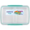 Sistema To Go Small Split 2 rekeszes uzsonnásdoboz 350 ml, menta