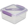 Sistema To Go Lunch Plus 1,2 l-es uzsonnásdoboz evőeszközzel, lila