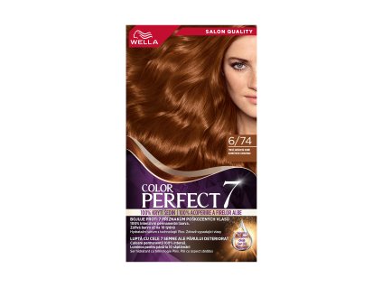 124698 wella color perfect7 6 74 jantar blond