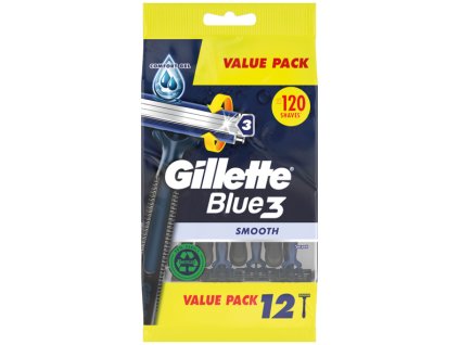 Gillette Disposable Razor Blue3 12pcs Smooth