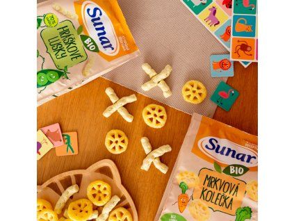 Sunar Bio crisps 45g pea pods