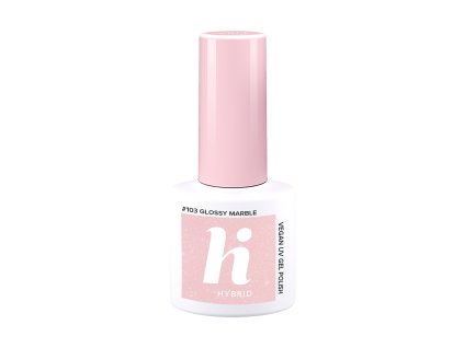 hi hybrid UV gel varnish Glossy Marble 103