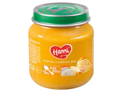 HAMI menu 125g vegetables with chicken breast