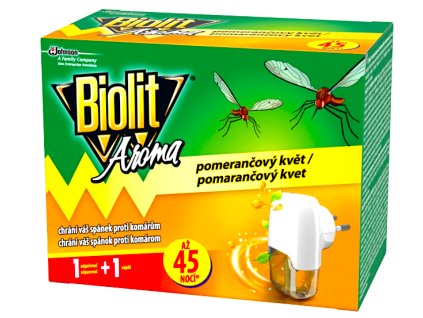 vyr 4661Biolit elektricky odparovac s tekutou napni 27 ml 45 noci Pomerancovy kvet