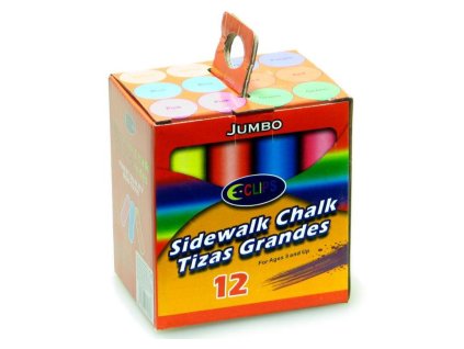 Colored sidewalk chalks (12pcs/box)