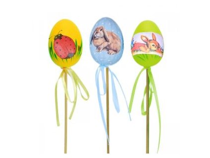 Easter egg cutouts 4x6cm 6pcs