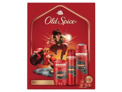Old Spice gift set for men Bearglove (shower gel 250ml+deo stick 50ml+deo spray 150ml) Domino