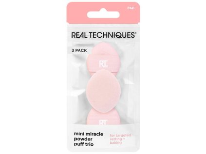 REAL TECHNIQUES Mini Miracle Powder Puff 3 pcs