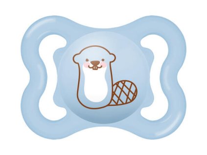 MAM PACIFIER AIR 0+, blue/beaver