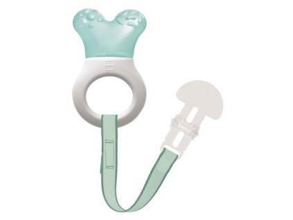 MAM Mini Cooler & Clip 2+ Teether with Strap, Turquoise