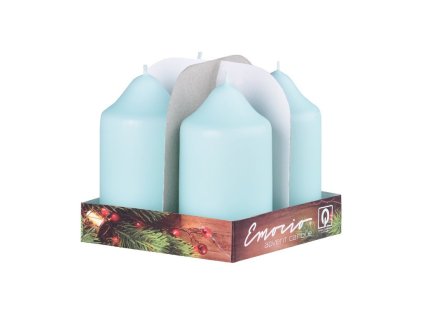 Emocio Advent cylinder 4pcs 50x90 menthol candles