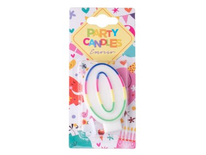 Emocio Cake candle with number 0