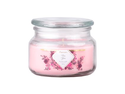 Emocio Glass with glass lid For You scented candle 100x79 mm