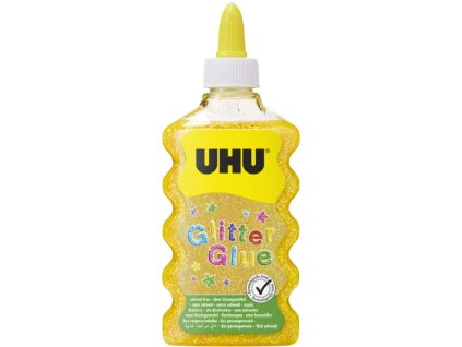 UHU Glitter Glue Gold Maxi - glitter glue for decorations 185 g / 177 ml