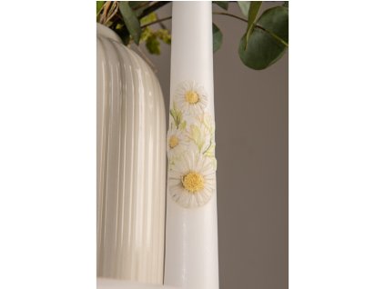 Conical Daisy Meadow, candle 22x240 mm