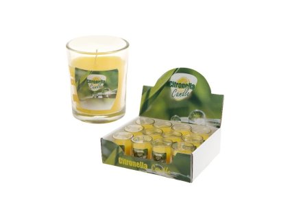 Citronella yellow in glass, 53x63mm