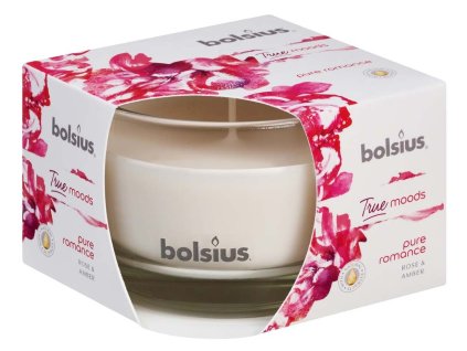 Bolsius Aromatic 2.0 Scented candle in glass, 90x63mm, Pure romance