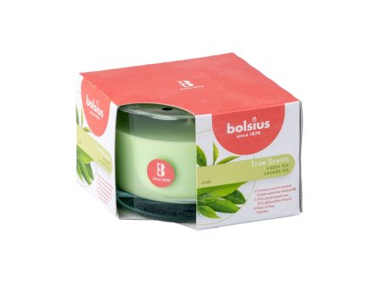 Bolsius Aromatic 2.0 Scented candle in glass, 90x63mm, Green Tea