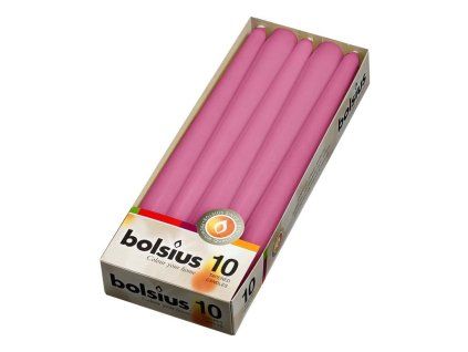 Bolsius Conical pink candle RAL 24 x 245 mm