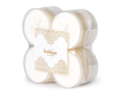 Bolsius Scented tealights Maxi 8pcs, Gold Lace