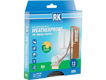 Window and door seals TPE - Omega profile, transparent 7 mm 6 m