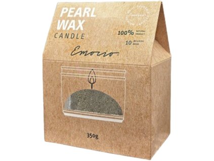 Emocio loose wax 350 g + 10 pcs of wicks – green