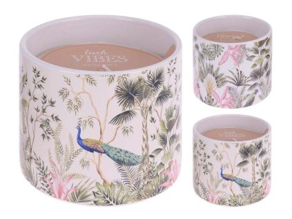 Ceramic candle, scented mix 105x85mm