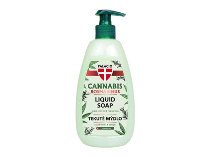 PALACIO Cannabis Rosmarinus liquid soap with pump, 500 ml