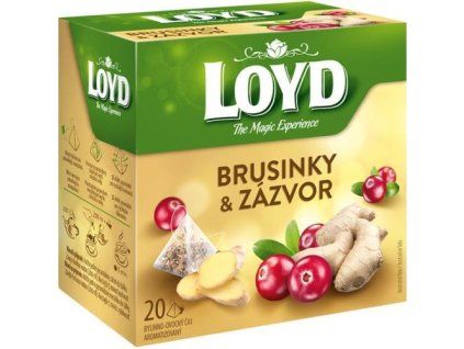 Loyd Tea pyramid cranberry + ginger 40g