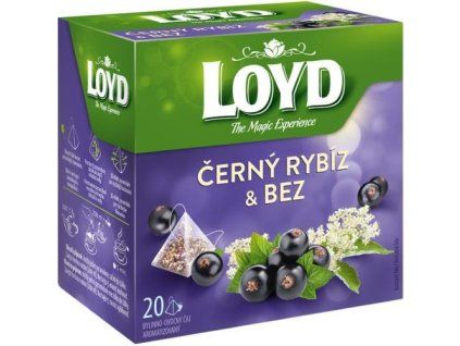 Loyd Tea pyramid blackcurrant + elderberry 40g